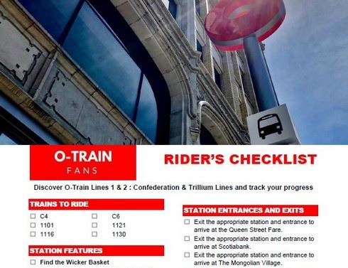 O-Train Fans Rider's Checklist - Third Edition - Nov 2019