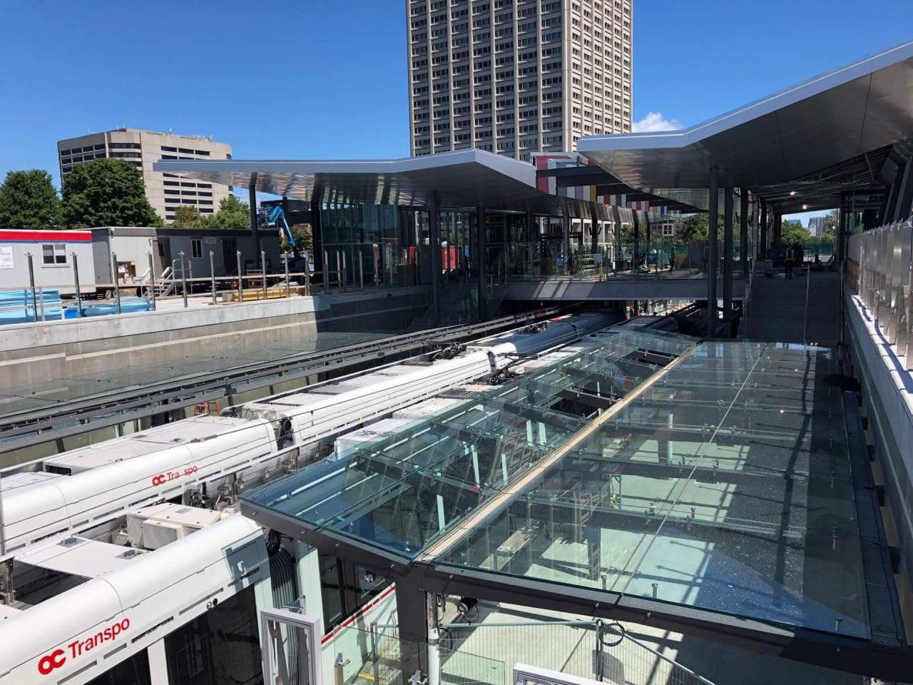 Snapshot of Tunney's Pasture Station - August 10, 2018